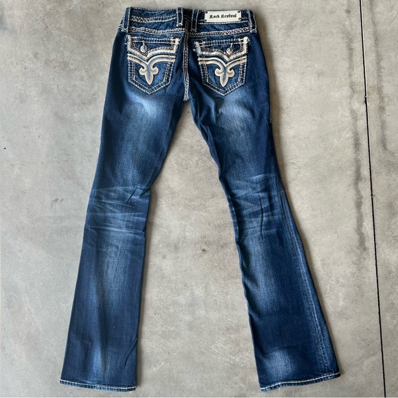 Long Rock Revival Jeans - Picture 2 of 9